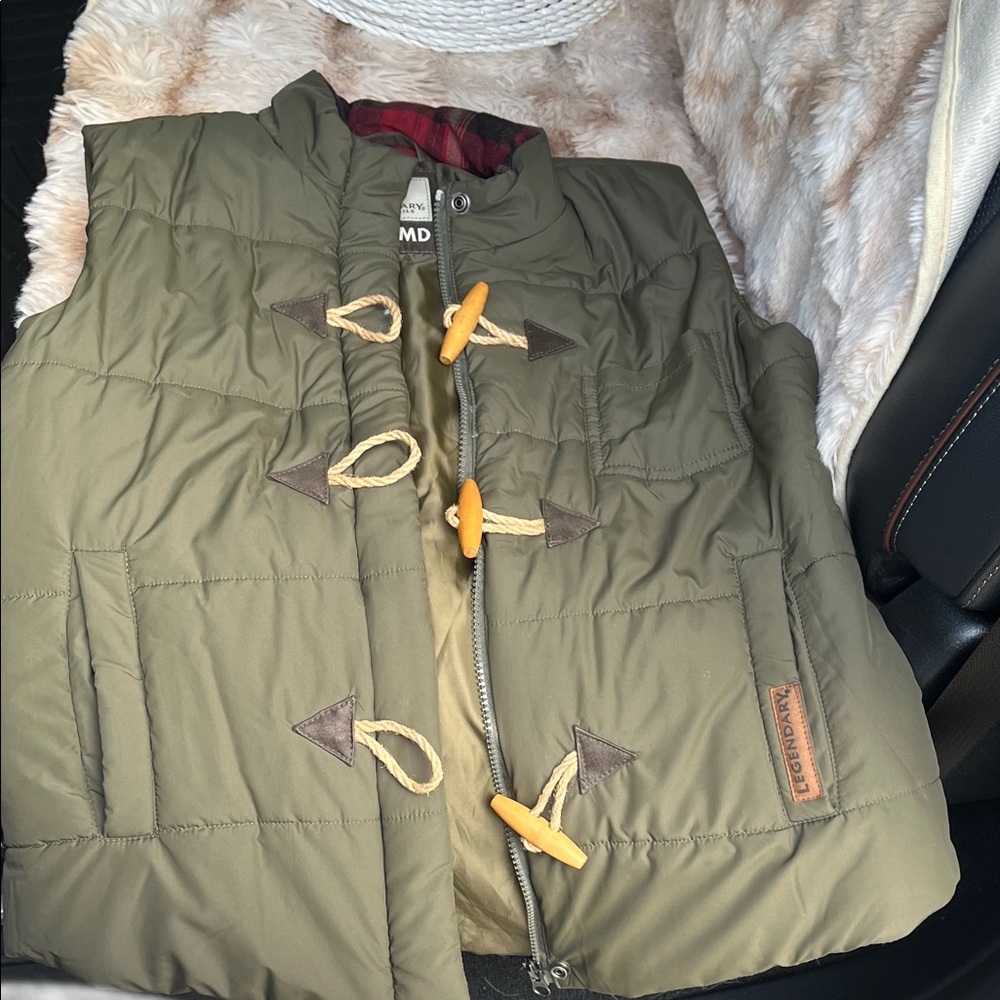 Legendary Whitetails Olive Green Puffer Vest